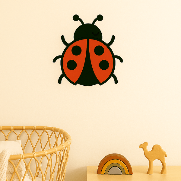 Lieveheersbeestje muurdecoratie - 3dbende