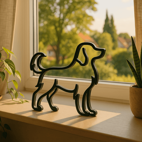 Minimalistisch Friese Stabij Beeldje – Moderne Hondendecoratie - 3dbende