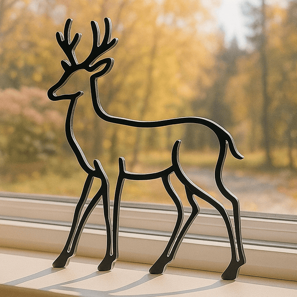 Minimalistisch Hert Beeldje - 3dbende