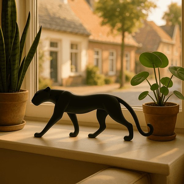 Minimalistisch Panter Beeldje - 3dbende