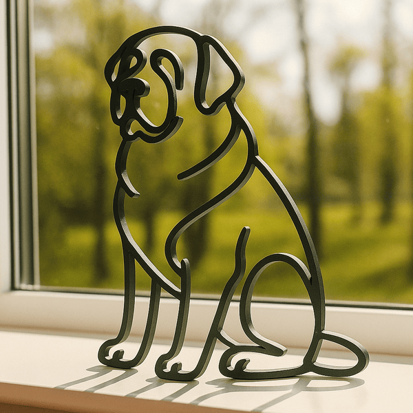 Minimalistische Sint - Bernard decoratie - 3dbende