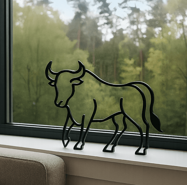 Stier decoratie - 3dbende