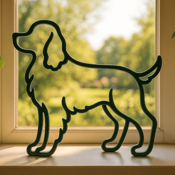 Stijlvol Cocker Spaniël beeldje - 3dbende