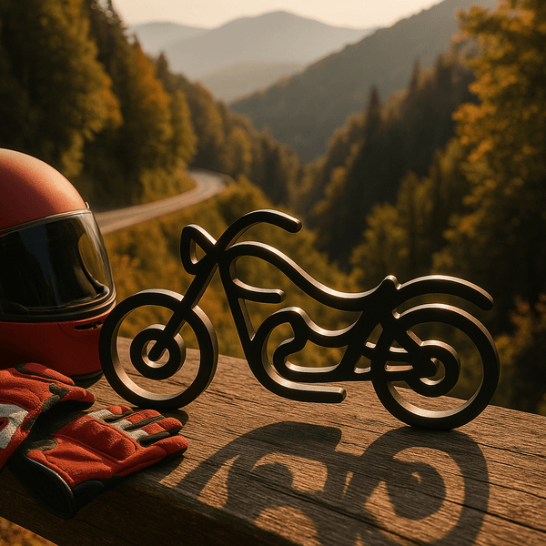 Stoere motor decoratie – minimalistisch en krachtig design - 3dbende