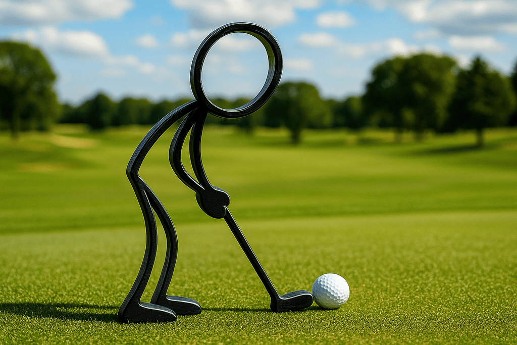 Het perfecte cadeau voor de golfer: Stickyman Golfer met putter (mét mini-golfbal)