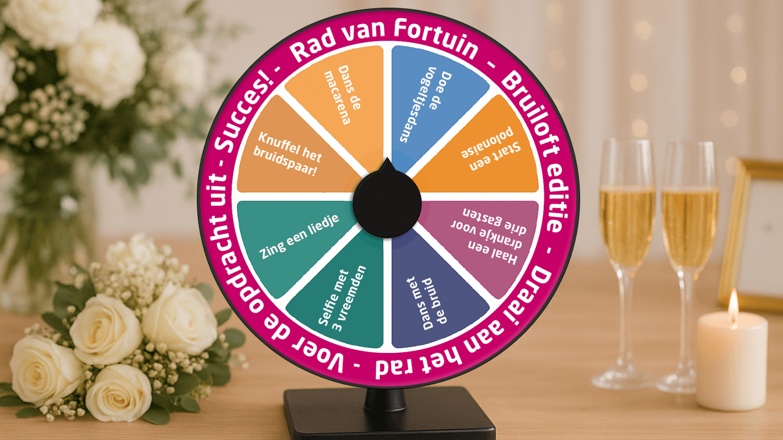 Laat het feest beginnen met het Rad van Fortuin – Bruiloft editie!– 3dbende