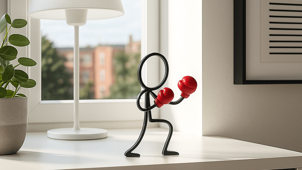 Stickyman Bokser – vechtlust in minimalistisch design