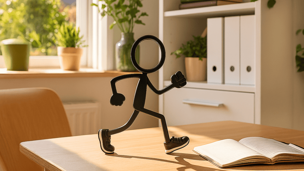 Stickyman Wandelaar – Minimalistische Decoratie voor de echte wandelliefhebber