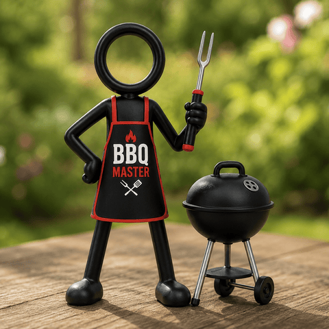 Stickyman BBQ Master en zomerse 3D-decoraties voor buitenliefhebbers