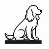 Cocker Spaniel beeldje – zittende hondendecoratie - 3dbende