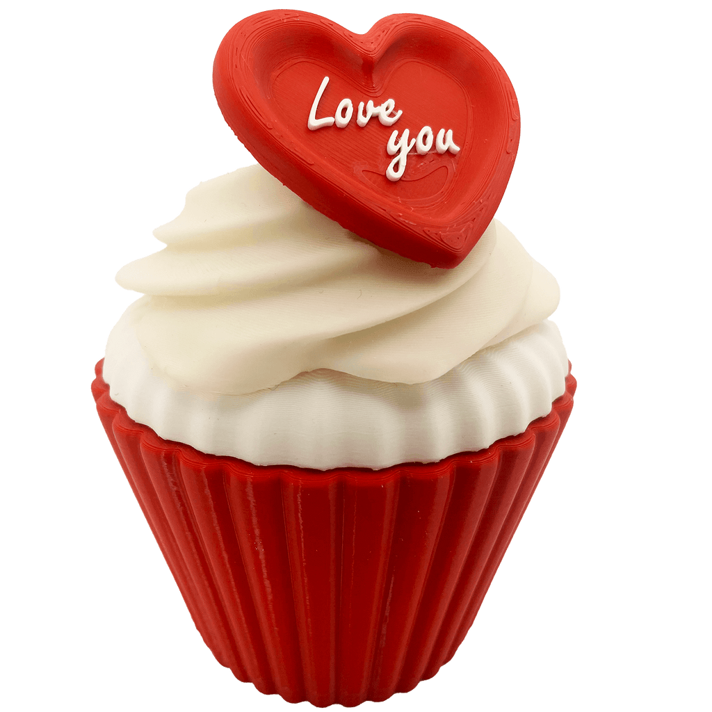 Cupcake met een zacht prijsje – "Love You" - 3dbende