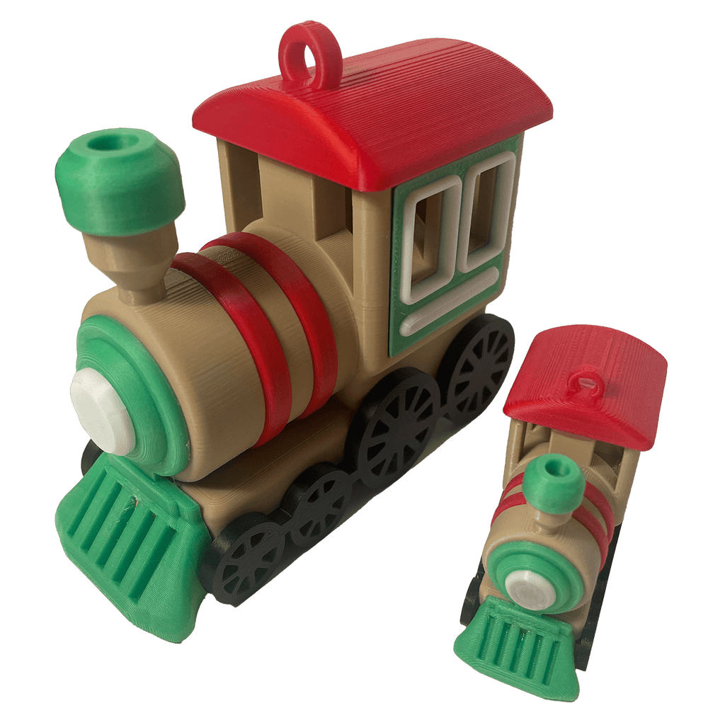 Decoratieve Gingerbread - locomotief – kerstornament en decoratie (kleine versie) - 3dbende