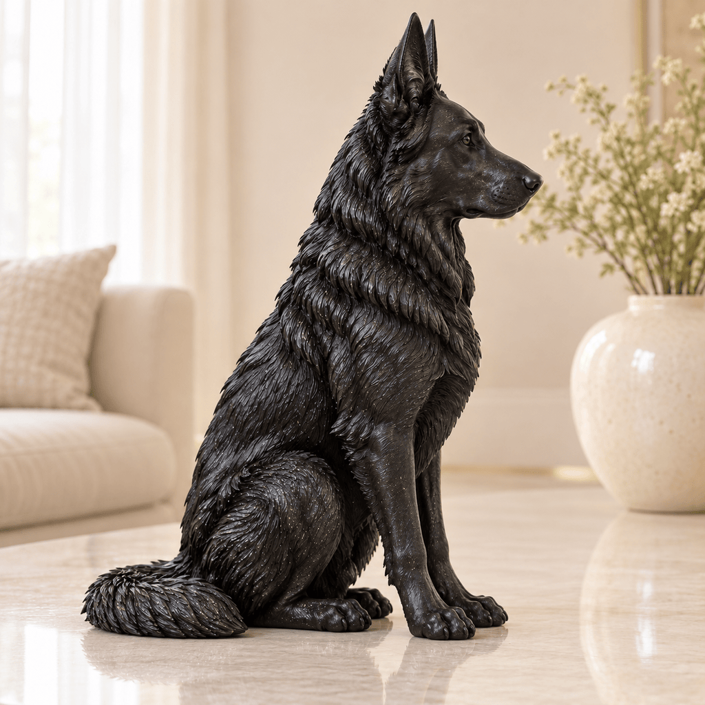 duitse herder in PLA Galaxy Black – sfeer-zij