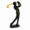 Exclusieve golfer zwart-goud – zijaanzicht
