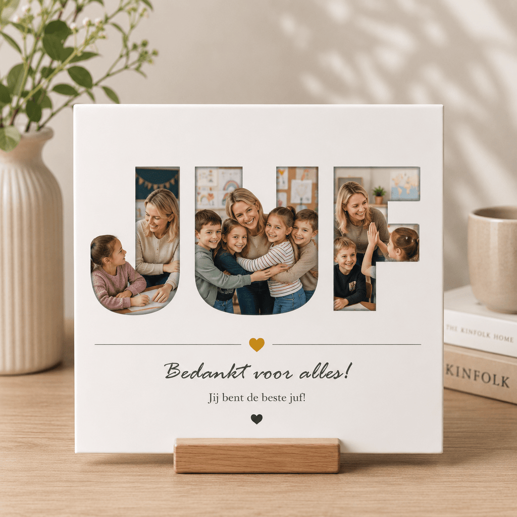 Full Colour Tegeltje met Eigen Foto en Tekst – Een Persoonlijk Cadeau voor Elk Moment - 3dbende