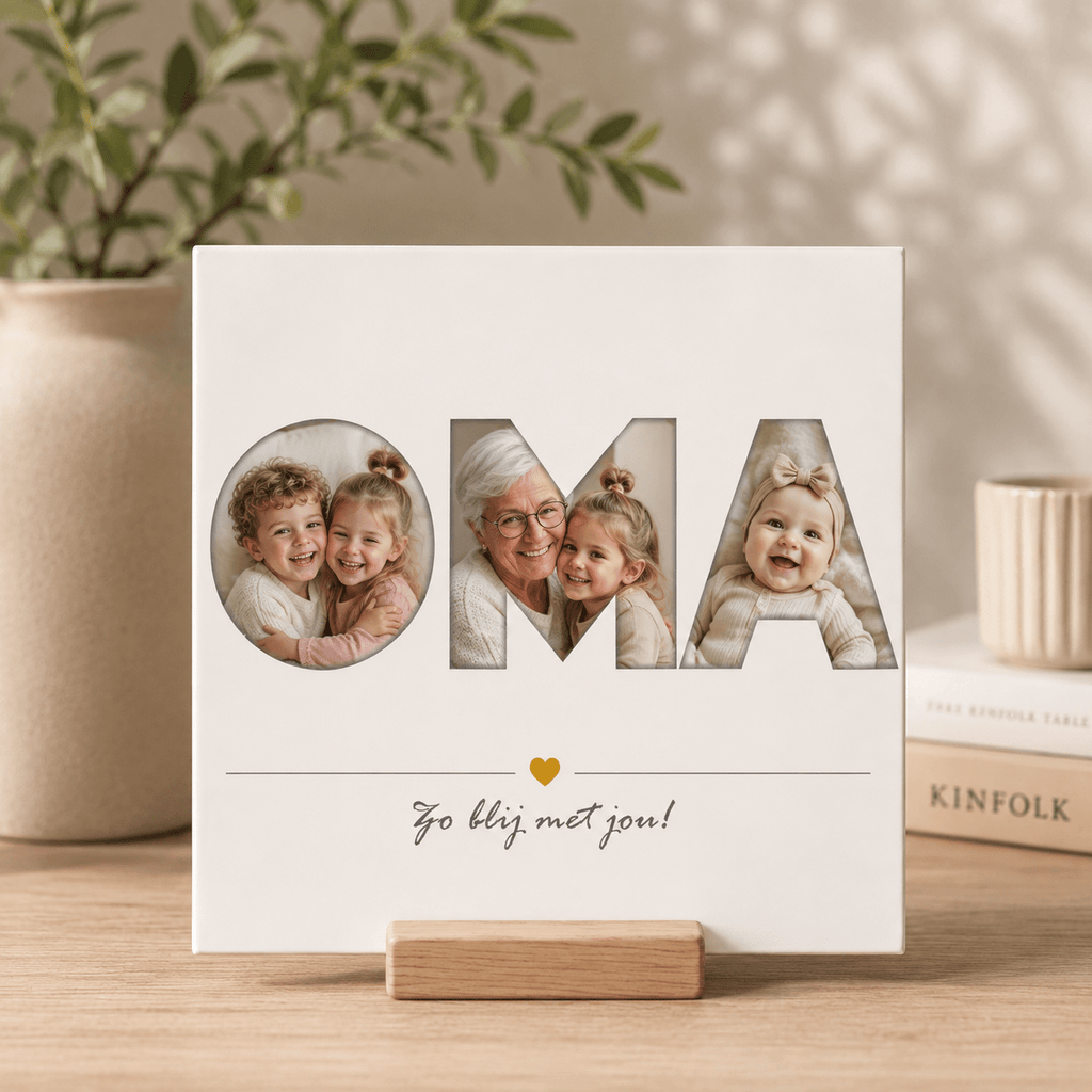 Full Colour Tegeltje met Eigen Foto en Tekst – Een Persoonlijk Cadeau voor Elk Moment - 3dbende