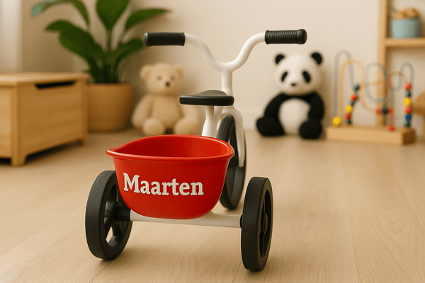 Gepersonaliseerde Driewieler – Unieke 3D - decoratie met naam - 3dbende