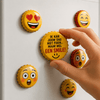 Gepersonaliseerde Emoji Kroonkurk Magneet - 3dbende