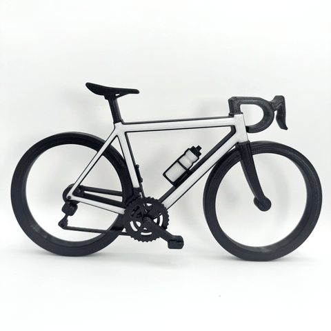 Gepersonaliseerde miniatuur racefiets / wielrennersfiets