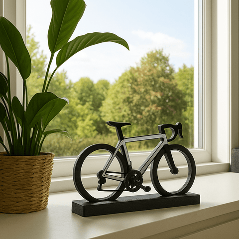 Gepersonaliseerde miniatuur racefiets / wielrennersfiets