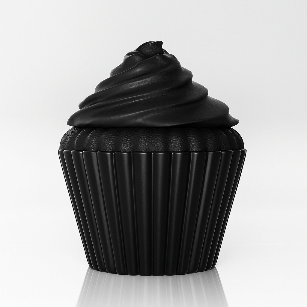 Grote 3D - geprinte Cupcake Decoratie - 3dbende