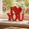I ♥ YOU decoratie - 3dbende