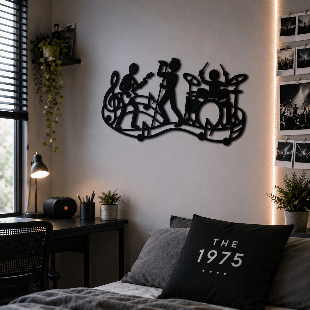 Jongensband Wanddecoratie - 3dbende