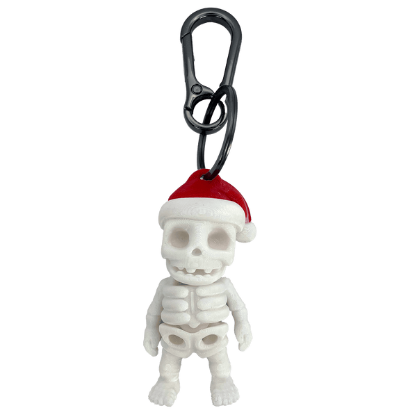 Kerst skeletten sleutelhanger - 3dbende