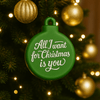 Kerstornament – Kerstbal Medium - met tekst naar keuze - 3dbende