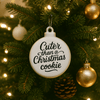 Kerstornament – Kerstbal Medium - met tekst naar keuze - 3dbende