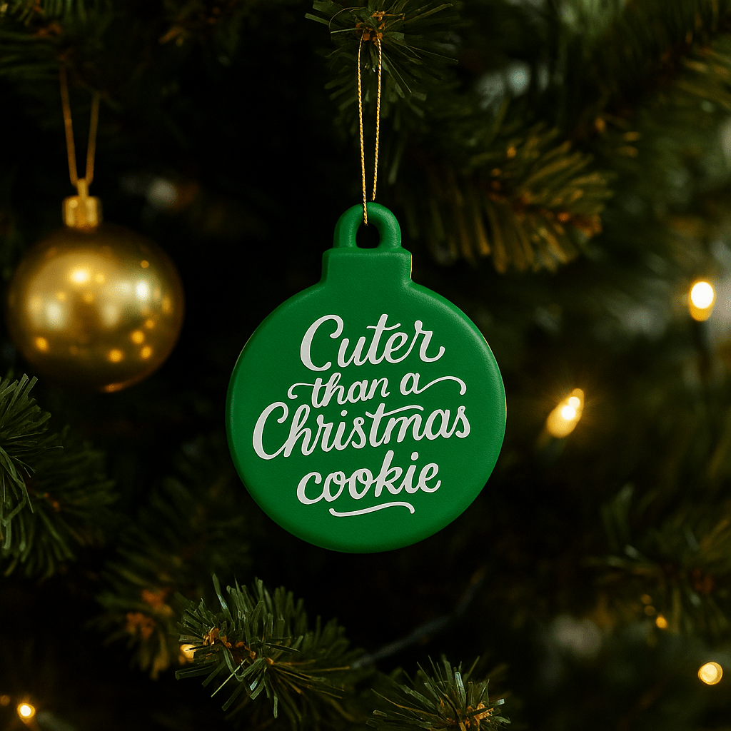 Kerstornament – Kerstbal Medium - met tekst naar keuze - 3dbende