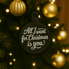 Kerstornament – Kerstbal Medium - met tekst naar keuze - 3dbende