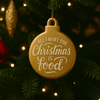 Kerstornament – Kerstbal Medium - met tekst naar keuze - 3dbende