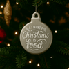 Kerstornament – Kerstbal Medium - met tekst naar keuze - 3dbende