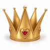 Heart Queen Crown gouden kroon met rode harten – 3dbende
