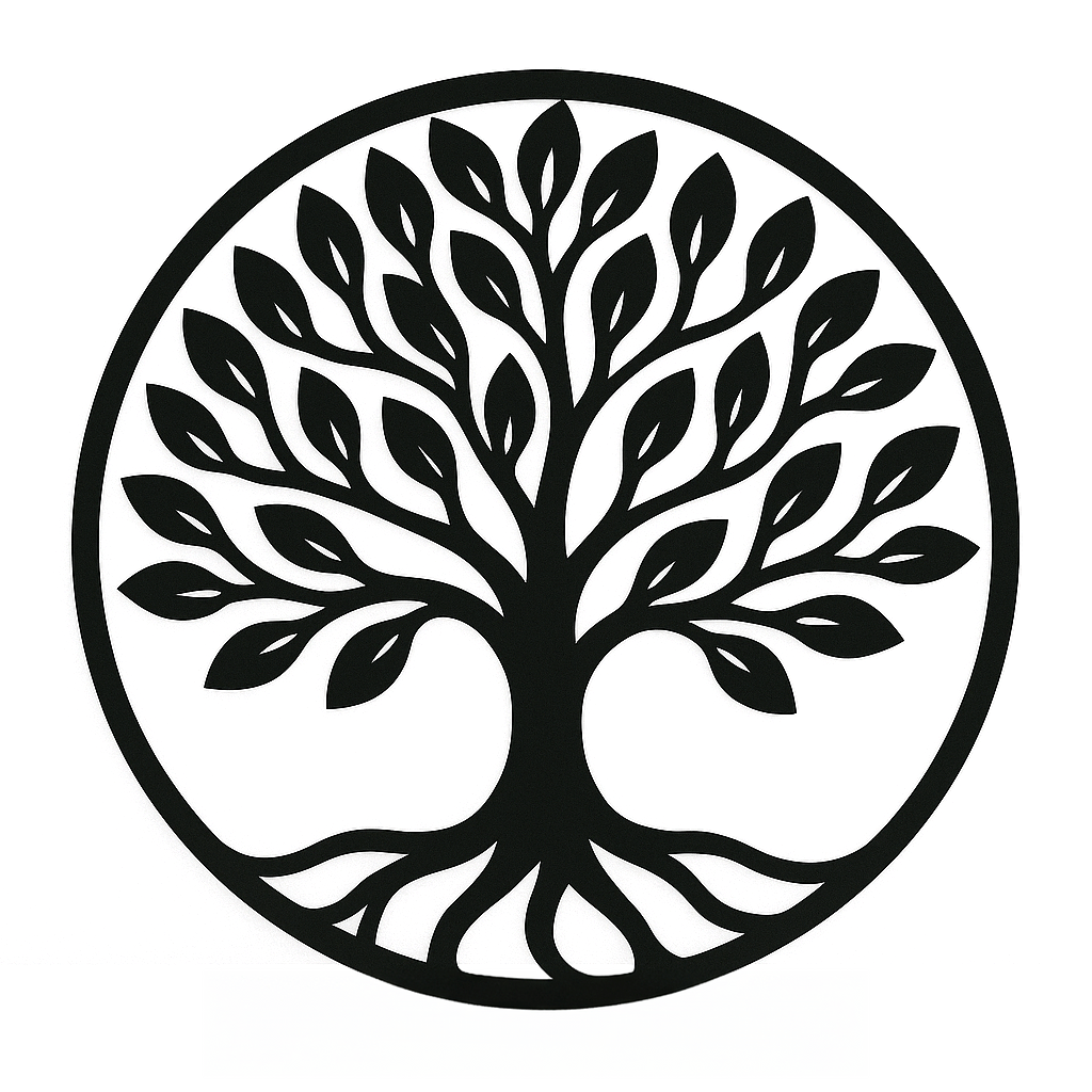 Levensboom Muurdecoratie - Tree of Life Wandcirkel - 3dbende