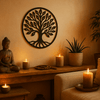 Levensboom Muurdecoratie - Tree of Life Wandcirkel - 3dbende