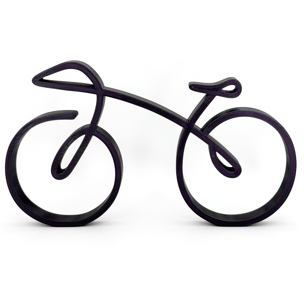 Limited Edition 3D - geprint Fietsbeeldje in Wizard Indigo - 3dbende
