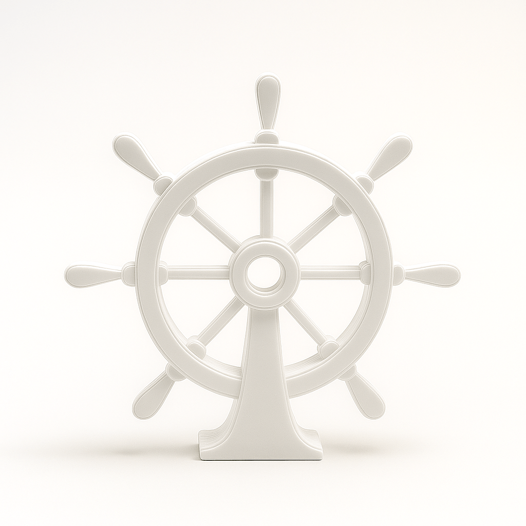 Maritiem Scheepsroer Decoratie – Tijdloos Nautisch Design - 3dbende