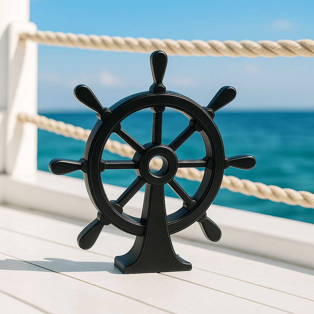 Maritiem Scheepsroer Decoratie – Tijdloos Nautisch Design - 3dbende