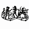 Meisjesband Wanddecoratie - 3dbende