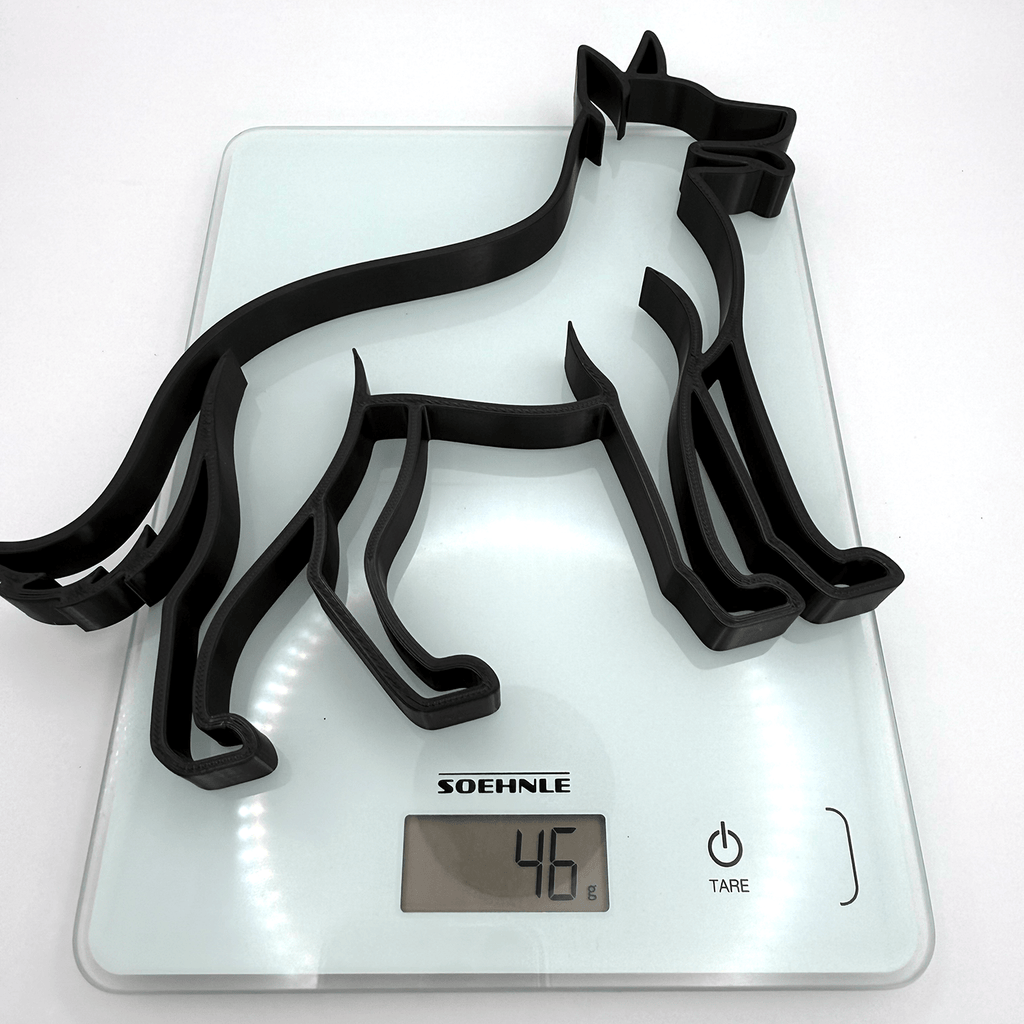 Minimalistisch Mechelse Herder Beeldje - 3dbende
