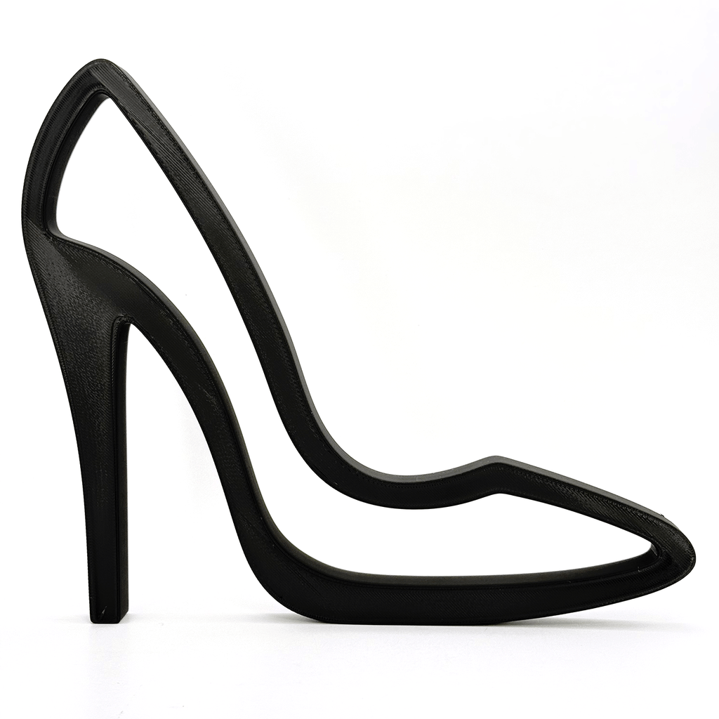 Minimalistische 3D Hoge Hak – Elegante decoratie voor mode - en interieurliefhebbers - 3dbende