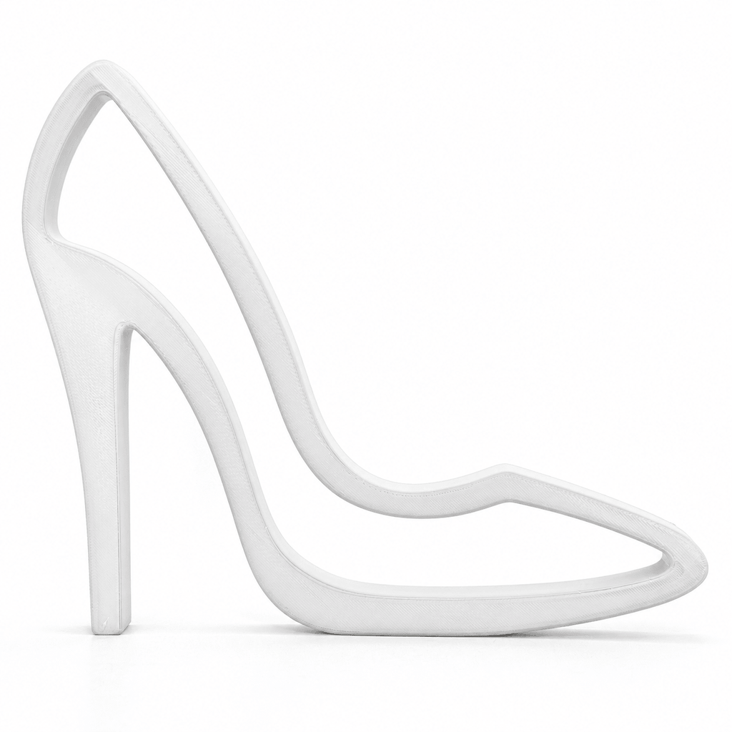 Minimalistische 3D Hoge Hak – Elegante decoratie voor mode- en interieurliefhebbers - 3dbende