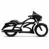 Minimalistische Cruiser Motor Decoratie – Street Glide Stijl - 3dbende