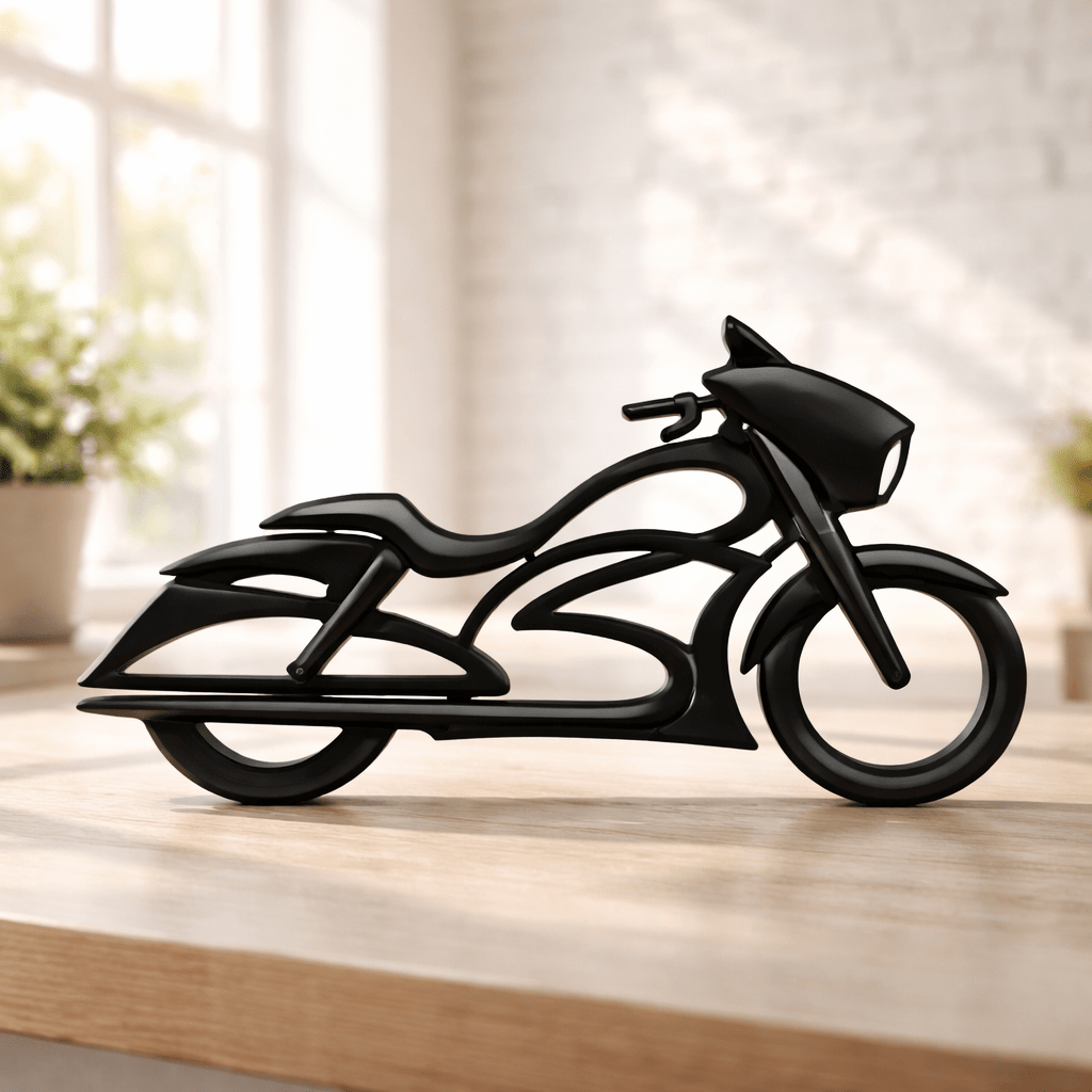 Minimalistische Cruiser Motor Decoratie – Street Glide Stijl - 3dbende