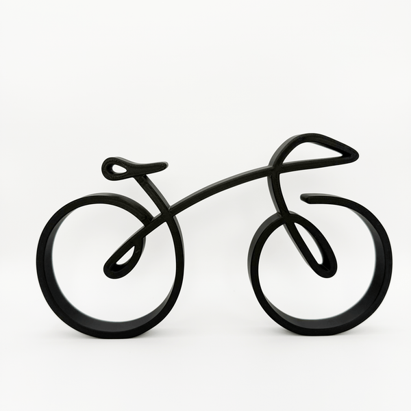 Minimalistische fiets decoratie - 3dbende