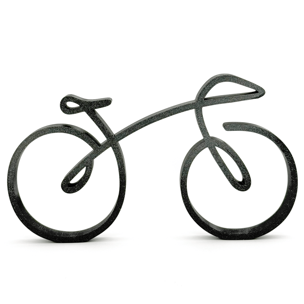 Minimalistische fiets decoratie - 3dbende