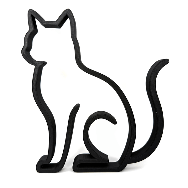 Minimalistische Katten Silhouet decoratie - 3dbende