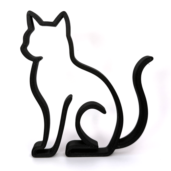 Minimalistische Katten Silhouet decoratie - 3dbende